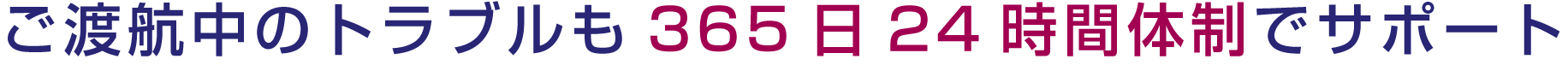 365日24時間サポート